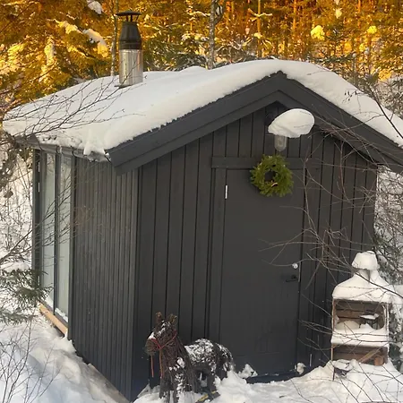 Moderne Ved Sjoen Med Badstue * Romskog