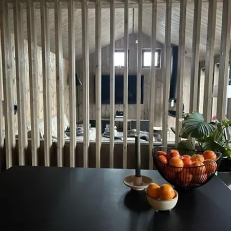 Moderne Ved Sjoen Med Badstue