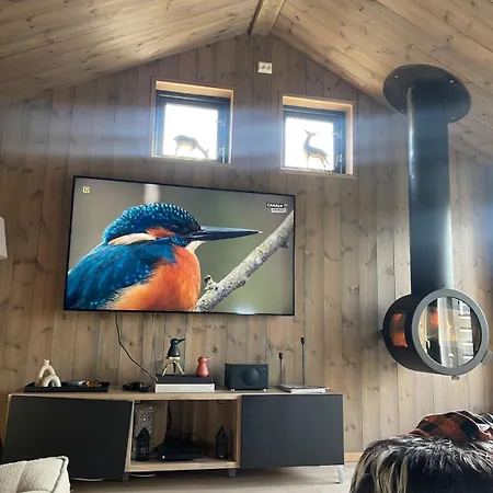 Moderne Ved Sjoen Med Badstue *