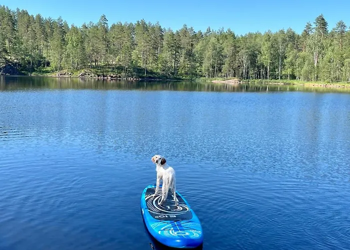 Prázdninový dům Moderne Ved Sjoen Med Badstue